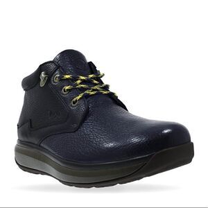 Joya | Liverpool Black/Navy Limited Yak Leather Edition Ortholite Lace Up Boots